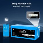 SunGoldPower 24V 100AH LifePO4 Deep Cycle Lithium Battery Bluetooth / Self-Heating / IP65 - 图片 3