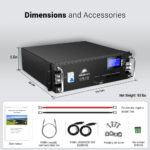 SunGoldPower 48V 100Ah Server Rack LiFePO4 Lithium Battery - 图片 5