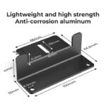 2 x EcoFlow 100W Rigid Solar Panels + 2 x Rigid Solar Panel Mounting Feet - 图片 8