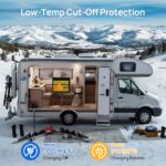 ECO-WORTHY 12V 100Ah LiFePO4 Battery With Bluetooth And Low-Temperature Protection - 图片 4