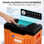 ECO-WORTHY 12V 100AH Lithium Battery with Battery Status Display and 100A BMS with Low-Temp Protection - 图片 2