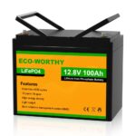 ECO-WORTHY 12V 100Ah Lithium Iron Phosphate Battery
