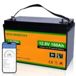 ECO-WORTHY 12V 150Ah Lithium Iron Phosphate Battery With Bluetooth And Low-temperature Protection