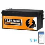 ECO-WORTHY 12V 280Ah Lithium Iron Phosphate Battery With Bluetooth