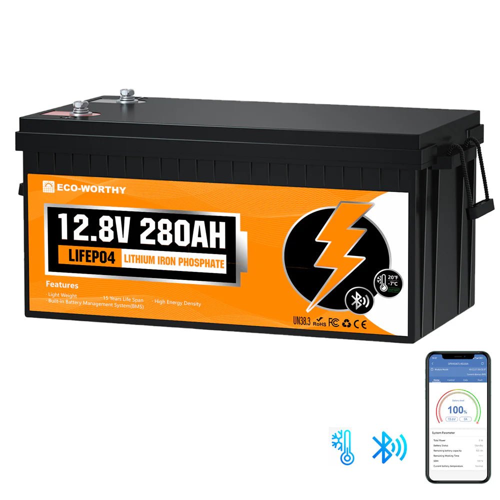 eco-worthy-12v-280ah-lithium-iron-phosphate-battery-with-bluetoothbatteriesus-l13080202117-1-8684598.jpg ECO-WORTHY 12V 280Ah Lithium Iron Phosphate Battery With Bluetooth - 图片 1