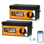 ECO-WORTHY 12V 280Ah Lithium Iron Phosphate Battery With Bluetooth - 图片 2