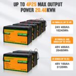 ECO-WORTHY 24V 100Ah Lithium Iron Phosphate Battery - 图片 5