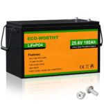ECO-WORTHY 24V 100Ah Lithium Iron Phosphate Battery