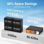 ECO-WORTHY 48V 50Ah Stackable LiFePO4 Battery - 图片 2
