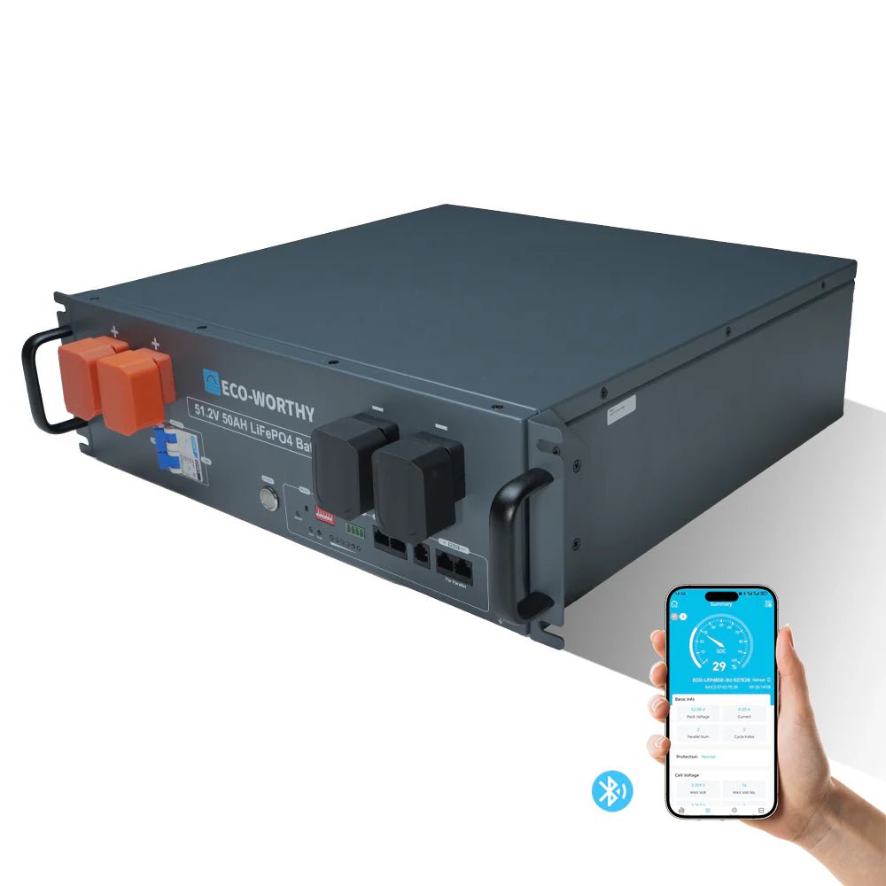 eco-worthy-48v-512v-50ah-server-rack-batterybatteriesl13sr4850bv10-1-1284899.jpg ECO-WORTHY 48V (51.2V) 50Ah Server Rack Battery - 图片 1