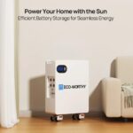 ECO-WORTHY 51.2V 280Ah LiFePO4 Floor Standing Battery with 4 Footmaster Nylon Wheels for Off-grid Home Energy Storage - 图片 9