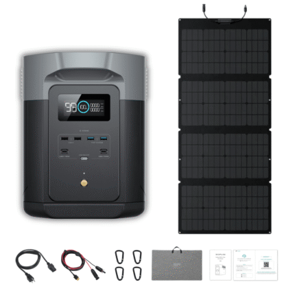 EcoFlow DELTA 2 Max + 160W Portable Solar Panel
