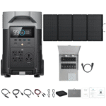 EcoFlow DELTA Pro + 400W Portable Solar Panel + Transfer Switch