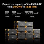 Pecron EP3800-48V 3840Wh Expansion Battery for E1500LFP/ E3600LFP/ E1000LFP/ E2400LFP/ F3000LFP - 图片 4