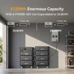 Pecron F5000LFP 7200W 5120Wh 120V/240V Portable Power Station - 图片 3