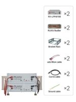 RUiXU Battery Optional Installation Method - Bracket Rack - Flexibility & Stackable