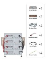 RUiXU Battery Optional Installation Method - Bracket Rack - Flexibility & Stackable - 图片 3