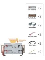 RUiXU Self-Heating Battery Optional Installation Method - Bracket Rack