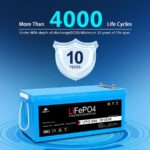 SunGoldPower 12V 200AH LIFEPO4 Deep Cycle Lithium Battery Bluetooth / Self-Heating / IP65 - 图片 4