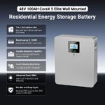 SunGoldPower CoreX 5 Elite Wall Mounted 48V 100AH Residential Energy Storage Battery Pack - 图片 2
