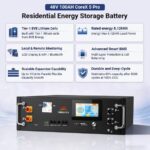 SunGoldPower CoreX 5 Pro Server Rack 48V 100AH Residential Energy Storage Battery Pack - 图片 2